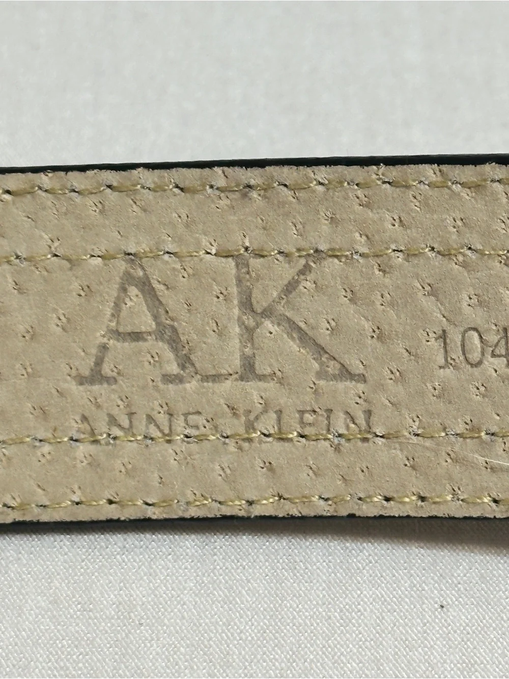 Anne Klein snakeskin-print leather belt